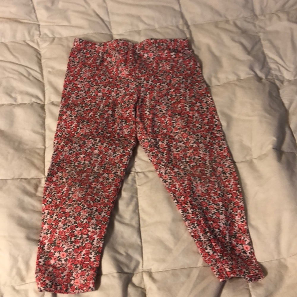 Toddler Pink Flower Legging By Carter’s Sz 24 Mo
